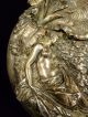 Signed Sheffield Plate Silver Over Copper Relief Roundel Plaque W/ Sterling 1848 Metalware photo 2