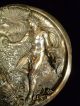 Signed Sheffield Plate Silver Over Copper Relief Roundel Plaque W/ Sterling 1848 Metalware photo 6