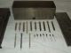 1920 ' S Antique - 13 Glass Medical Syringes W/stainless Steel Sterilizer Case Other photo 3
