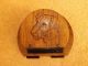 Stunning Art Deco Geometric Design Letter Rack With Carved Dog Design C1925 Art Deco photo 1