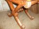 Vtg Hollywood Regency Leather Clad X - Base Side End Hall Table Stand Quality Make Post-1950 photo 4