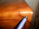 Vtg Hollywood Regency Leather Clad X - Base Side End Hall Table Stand Quality Make Post-1950 photo 7