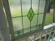 L54 Older Pretty Double Diamond English Leaded Stained Glass Window 3 Available 1900-1940 photo 1