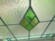 L54 Older Pretty Double Diamond English Leaded Stained Glass Window 3 Available 1900-1940 photo 3