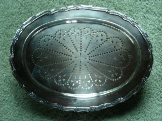 Antique Gorham Silver Plate Large Footed Dish With Reticulated Lid,  Circa 1894 photo