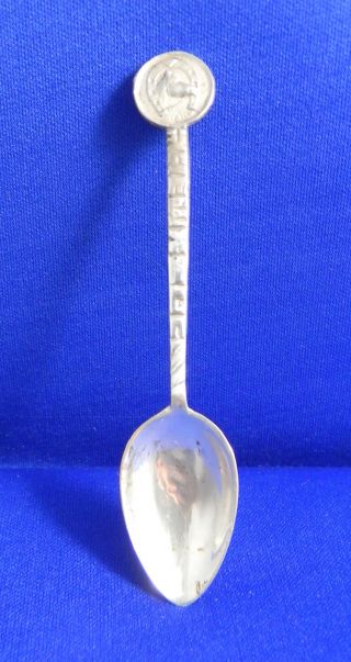 Vintage Hecho En Mexico M H V.  850 Silver Souvenir Spoon photo