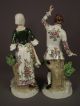 Pr Antique German Porcelain Ernst Bohne Man Woman Sheep Bocage Dresden Figurine Figurines photo 10