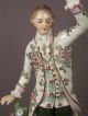 Pr Antique German Porcelain Ernst Bohne Man Woman Sheep Bocage Dresden Figurine Figurines photo 2