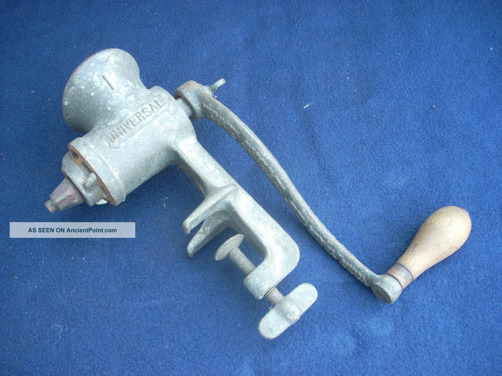 Antique Lf & C Universal Steel Bench Mount Food Chopper Meat Grinder New Britain Primitives photo