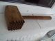 Primitive Antique Wooden Mortar And Pestle + Wooden Hammer Primitives photo 7