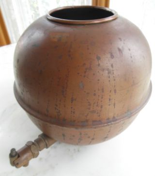 Round Copper Boiler Pharmacy Ointment Kettle Moonshine W Brass Economy Faucet Co photo