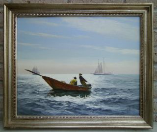 Painting On Canvas By Marine Artist Ben Neill - Titled 