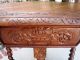 Antique French Renaissance Oak Octagonal Barley Twist Hall Entry Or Sofa Table 1800-1899 photo 4