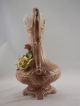 Pristine Antique Footed Bassano Capodimonte Porcelain Ewer Pitcher Italy Pitchers photo 2