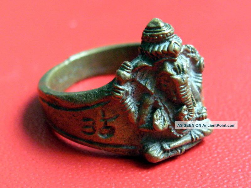 Only One Left Holy Phra Pikanet Ring Wat Khaek Top Thai Buddha Amulet Amulets photo