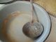 Primitive Enamel Metal Cooking Bowls With Ladel Can Be Hung Primitives photo 5