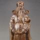 Collectibles Hand - Carved Chinese Eaglewood Hard Wood Statue Fortune Taoism Deity Men, Women & Children photo 1