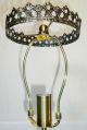Makeurown Retro Chandelier Table Light Frame Lamp No Drops Crystal Droplets Deco Chandeliers, Fixtures, Sconces photo 2