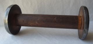Antique Vintage Textile Yarn Wood Spool photo