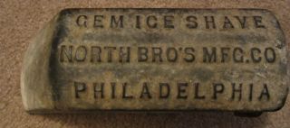 Vintage Gem Ice Shave North Bro ' S Mfg.  Co Philadelphia photo