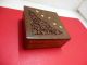 Antique Indian Floral Carving Wooden Box Jewellery Box Rare Collectibles New India photo 2