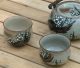 Old Japanese Kutani Tea Pot Cups Set Stoneware Floral Signed/marked Hand Thrown Other photo 4