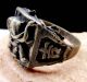 Tibetan Silver Bring Auspicious Omen Characters & Elephant On Ring Rings photo 1