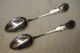 2 Frank M.  Whiting George Iii Sterling Serving Spoons,  C.  1891 Flatware & Silverware photo 6