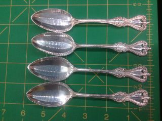 4 Old Colonial Teaspoons Sterling Silver By Towle 5 - 5/8 Inch Spoon 104 Grams photo