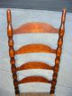 Vintage French Country Style Tall Back Twine Rush Accent Chair /ladderback Chair Post-1950 photo 3