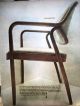 Vintage Knoll 1105 Petitt Chair Walnut Mid Century Modern Post-1950 photo 10