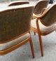 Vintage Knoll 1105 Petitt Chair Walnut Mid Century Modern Post-1950 photo 6