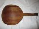 Large Early Primitive Wooden Spoon / Scoop: 10”long,  5.  75”x6”x1” Primitives photo 1