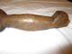 Early Primitive Wooden Spoon / Scoop W/ Rounded Handle: 9”long,  5.  5”x5”x1 Primitives photo 3