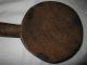 Early Primitive Wooden Spoon / Scoop W/ Rounded Handle: 9”long,  5.  5”x5”x1 Primitives photo 4