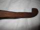 Early Primitive Wooden Spoon / Scoop W/ Hook On End: 10.  5”long,  55”x4.  5”x1 Primitives photo 2