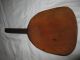Early Primitive Wooden Spoon / Scoop W/ Hook On End: 10.  5”long,  55”x4.  5”x1 Primitives photo 3