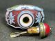 Chinese Boy Play Hand Painted Carved Peking Glass Snuff Bottle Snuff Bottles photo 4