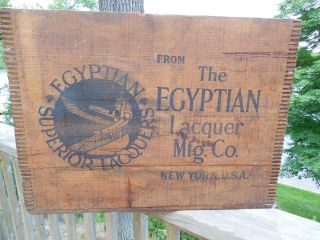 Primitive 1880 ' S Early 1900 ' S Egyptian Laquer Mfg.  Co.  Display Box photo