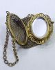 Antique Victorian Filigree Jeweled Frame Rhinestone Stone Mesh Coin Purse Bag Metalware photo 4