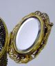 Antique Victorian Filigree Jeweled Frame Rhinestone Stone Mesh Coin Purse Bag Metalware photo 5