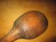 Antique Primitive Country Farmhouse Wood Hearth Stirring Spoon 16.  5 
