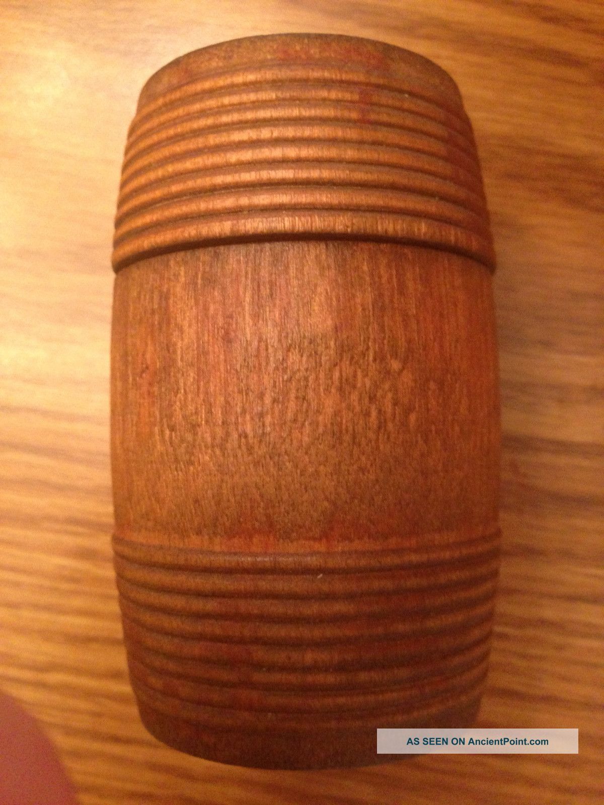 Antique Small Wooden Tobacco Storage Barrel Primitives photo