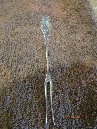 Antique Bm.  Co.  Designe Sterling Silver Pickle Fork.  Only One On E - Bay photo