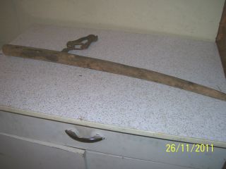 Primitive Fence Wire Stretcher,  Handcrafted Farming Tool,  Antique Display Item photo