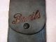 Antique Victorian Hand Painted Leather Pencil Case Souvenier Of Pa Primitives photo 1