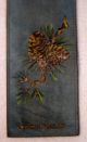 Antique Victorian Hand Painted Leather Pencil Case Souvenier Of Pa Primitives photo 2
