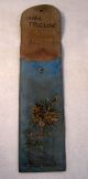 Antique Victorian Hand Painted Leather Pencil Case Souvenier Of Pa Primitives photo 5