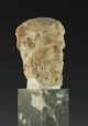 200ad Ancient Roman Marble Figurine Of Zeus Ammon (head) Roman photo 1