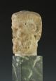 200ad Ancient Roman Marble Figurine Of Zeus Ammon (head) Roman photo 2